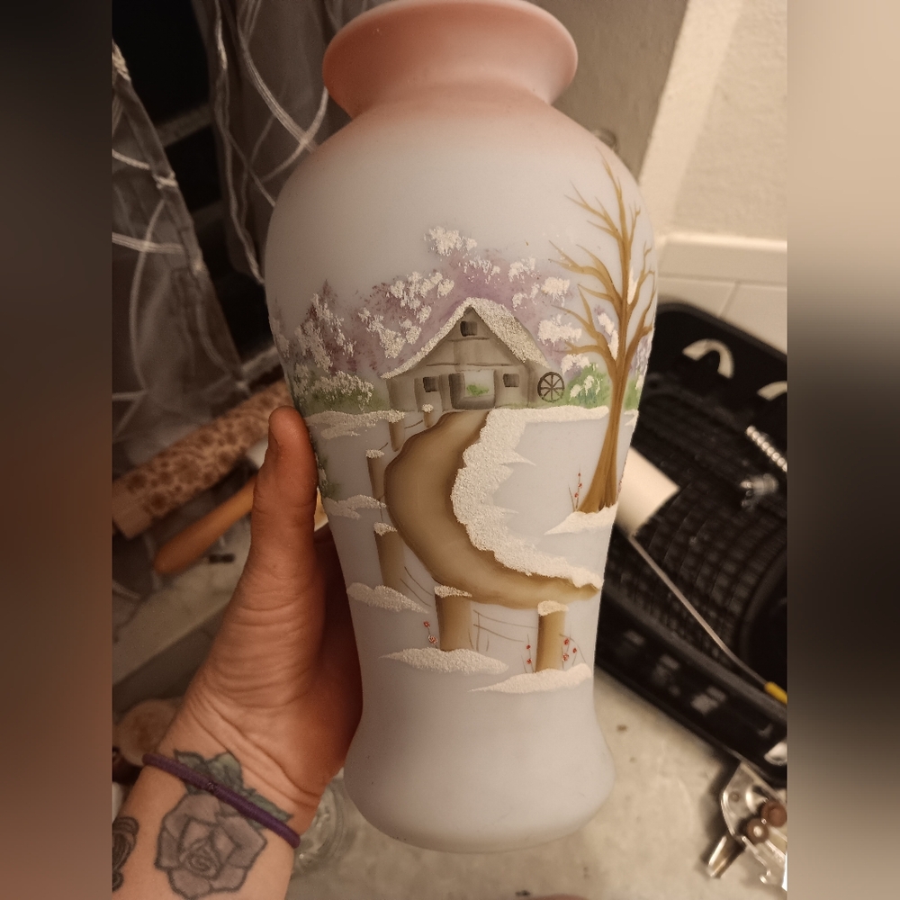 Fenton 4 seasons vases